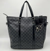 LOUIS VUITTON Damier Graphite Tadao Business Bag, Black, Men's, N51192