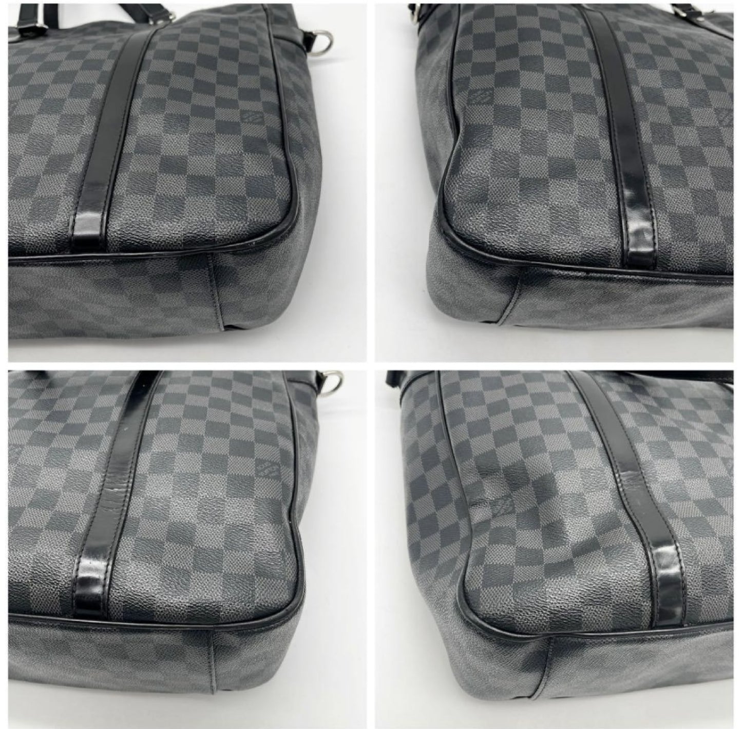 LOUIS VUITTON Damier Graphite Tadao Business Bag, Black, Men's, N51192