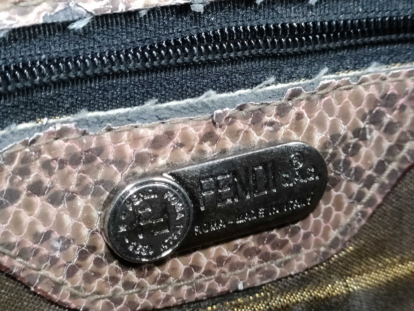 FENDI FENDI Mamma Bucket Beaded Embroidered Shoulder Bag