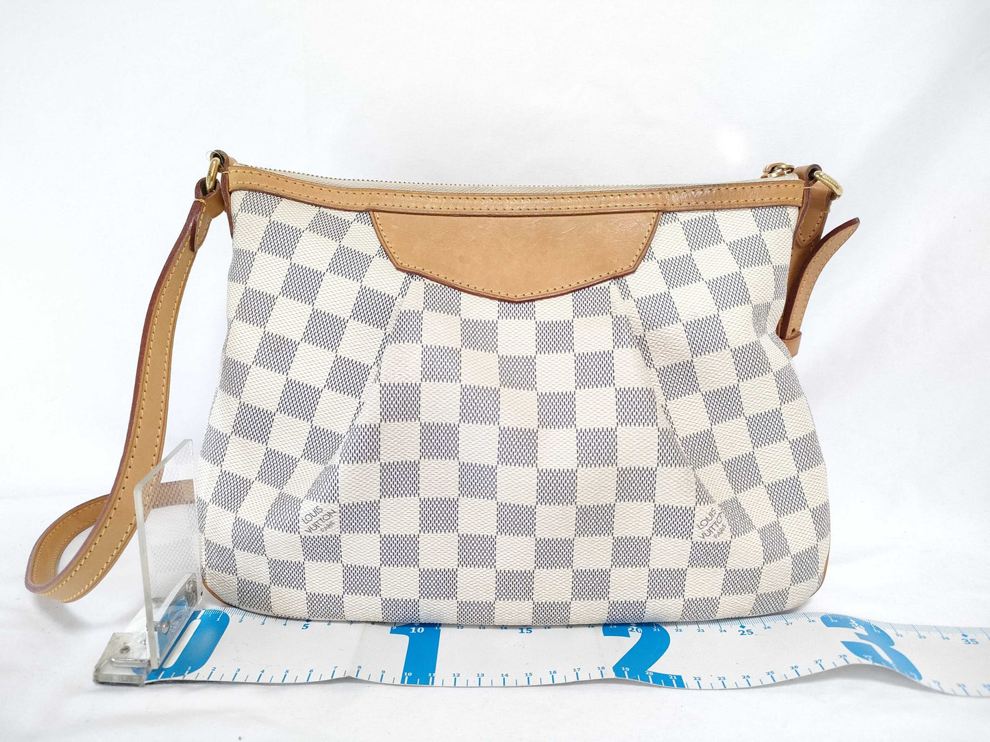 LOUIS VUITTON Siracusa PM Damier Azur Shoulder Bag N41113