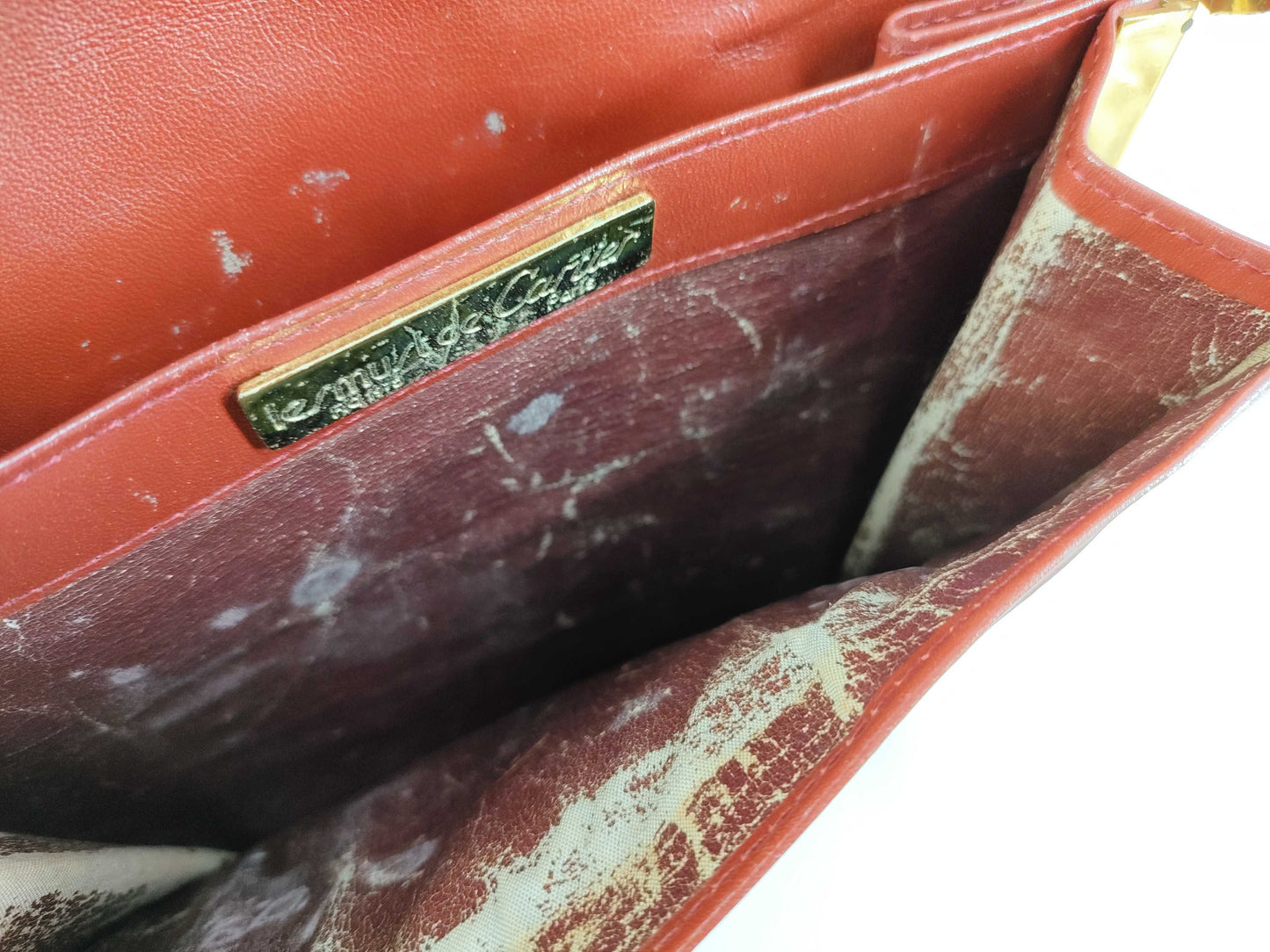 Cartier Must Line Leather Shoulder Bag Bordeaux