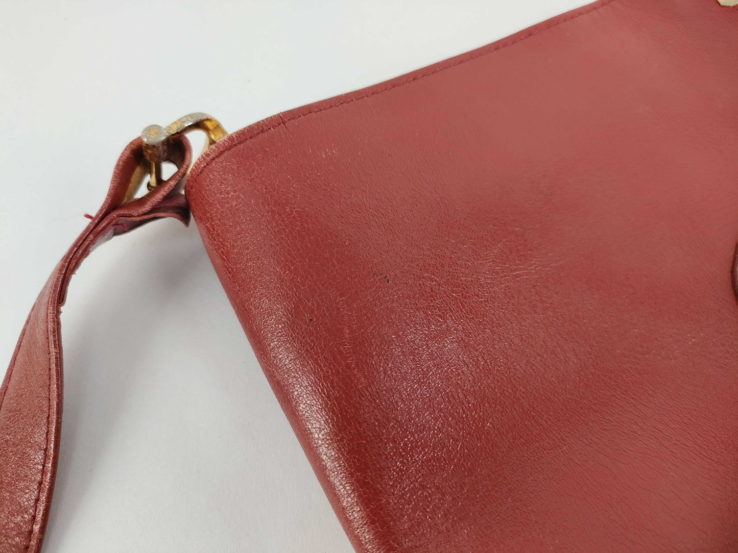 Cartier Must Line Leather Shoulder Bag Bordeaux
