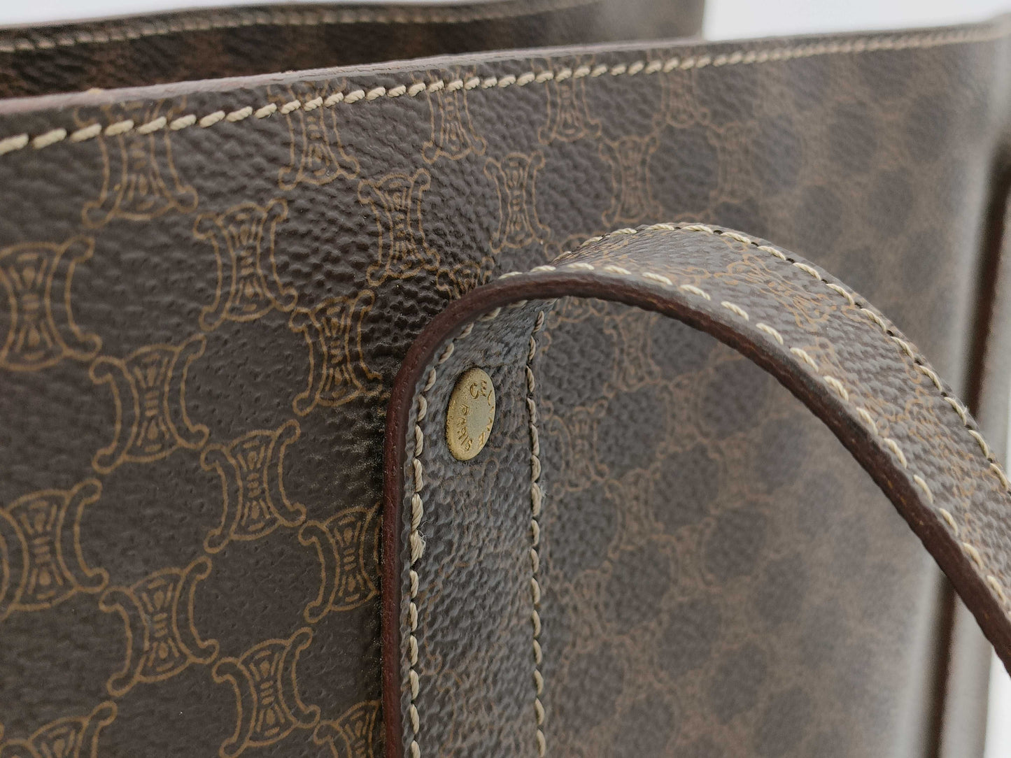 CELINE Macadam Vertical Tote Bag