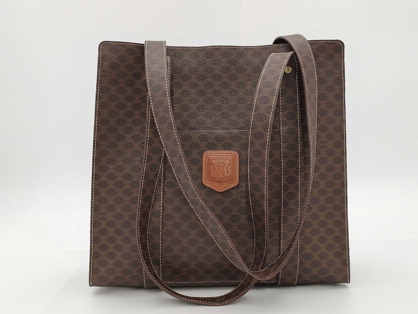 CELINE Macadam Vertical Tote Bag