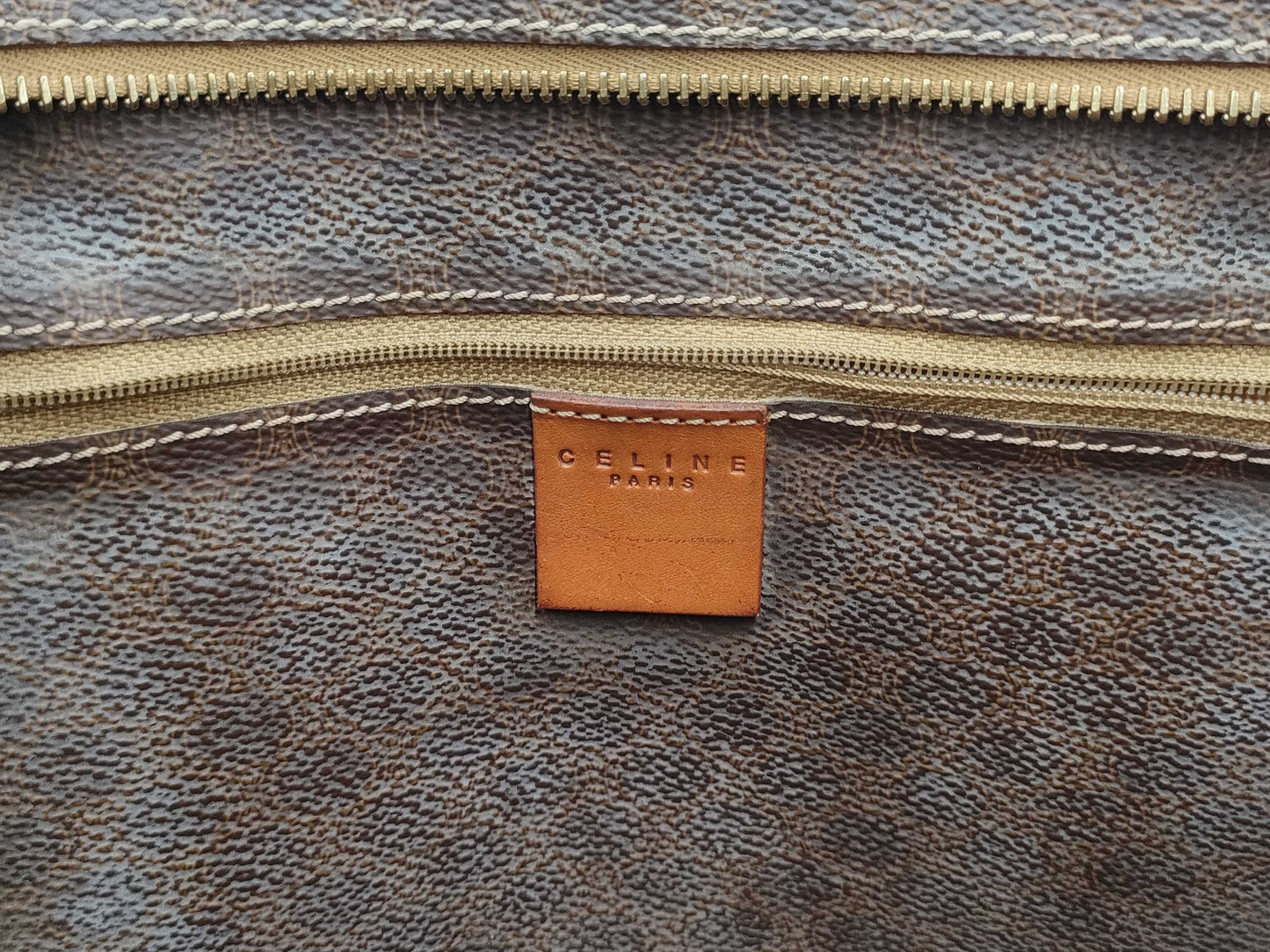 CELINE Macadam Vertical Tote Bag