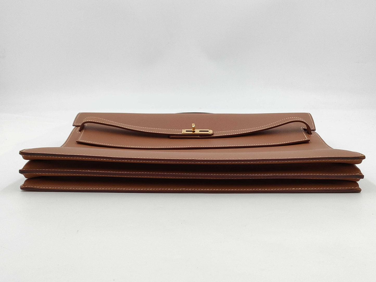 HERMES Kelly Depeche 38 Handbag Engraved □B Business Bag