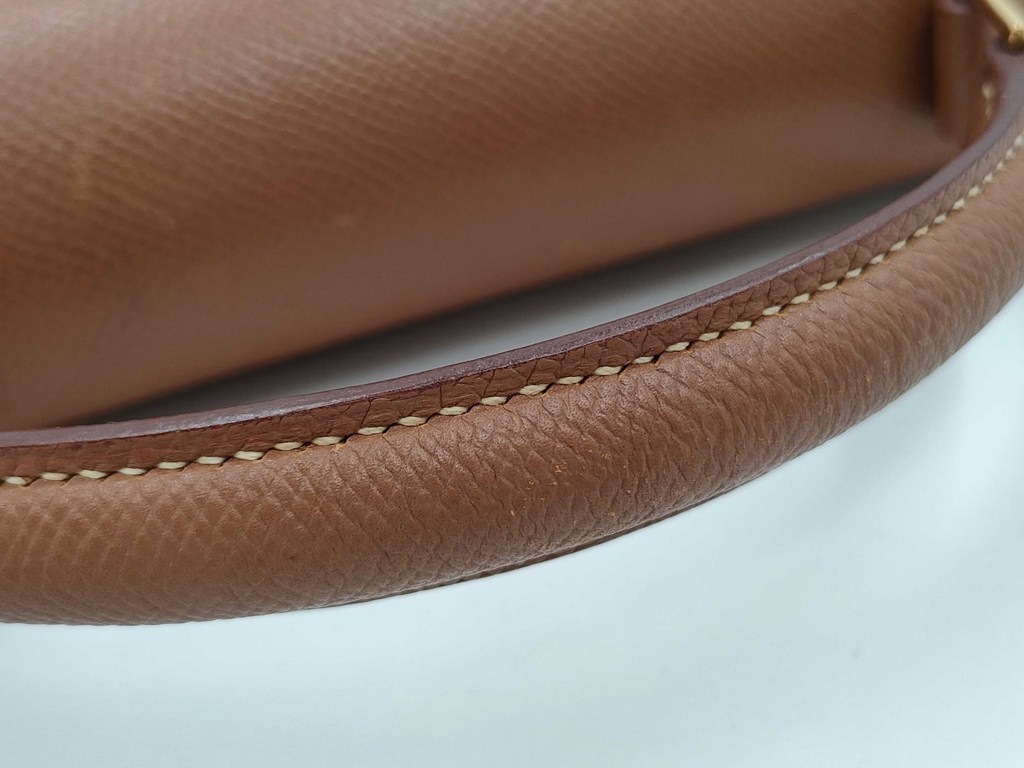 HERMES Kelly Depeche 38 Handbag Engraved □B Business Bag