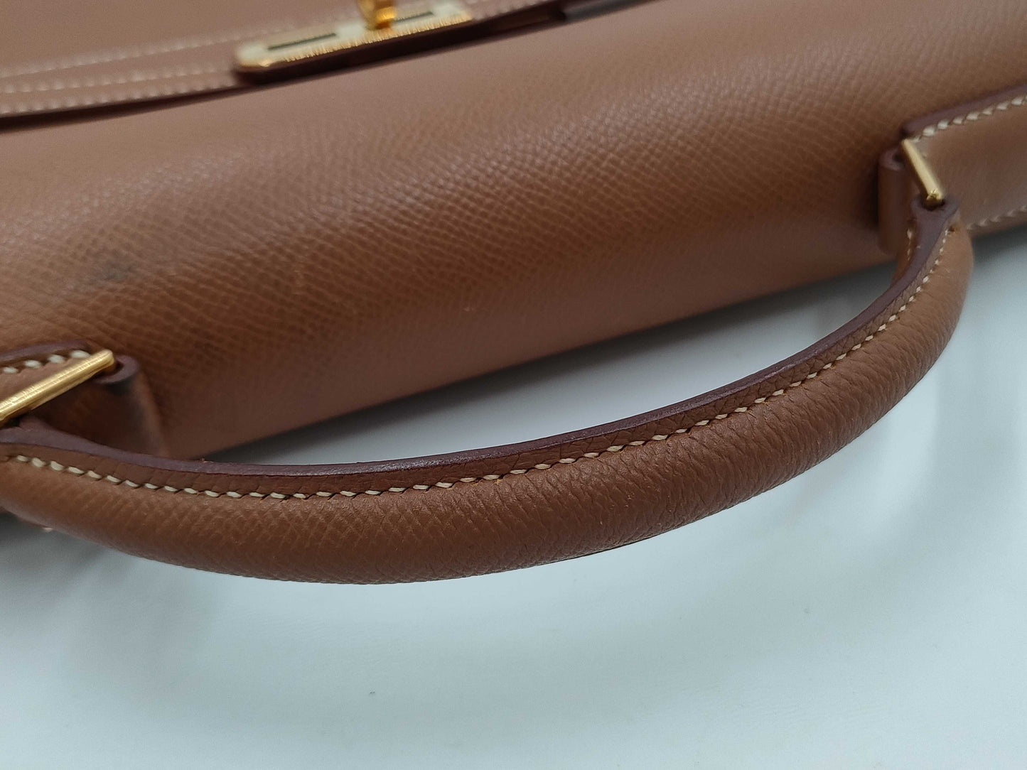 HERMES Kelly Depeche 38 Handbag Engraved □B Business Bag