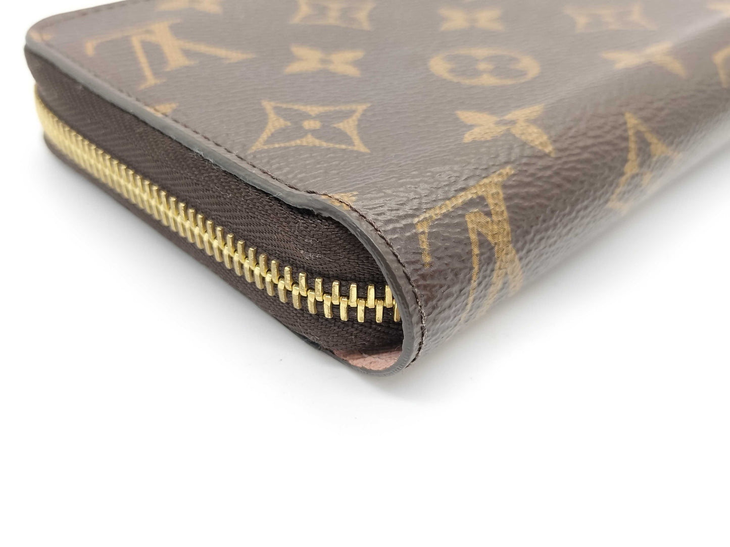 LOUIS VUITTON Louis Vuitton Monogram Zippy IC Tag Rose Vuitton G Hardware LM4189 Wallet