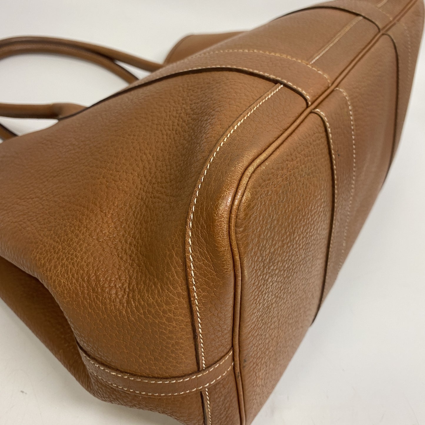 HERMES Garden Party PM Tote Bag, Country Brown, Women's Handbag