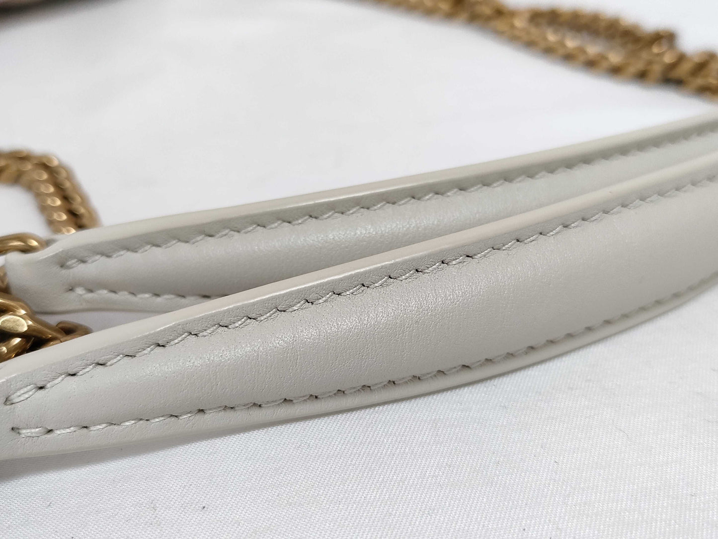 SAINT LAURENT Unused YSL Logo Chain Shoulder Bag