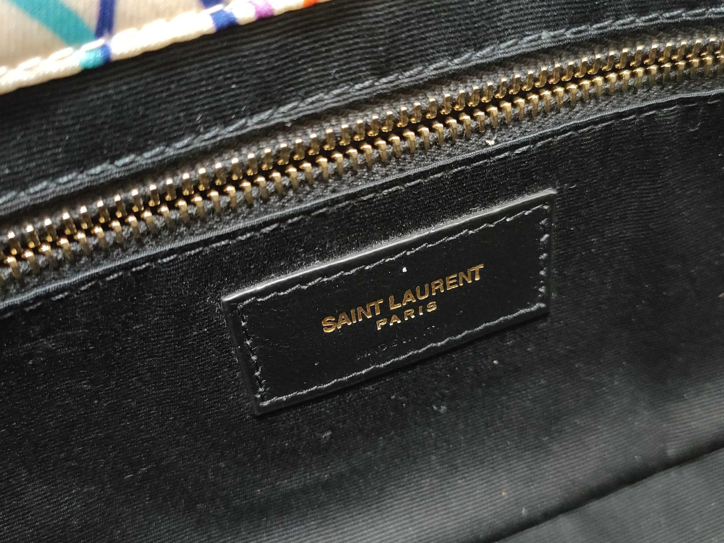 SAINT LAURENT Unused YSL Logo Chain Shoulder Bag