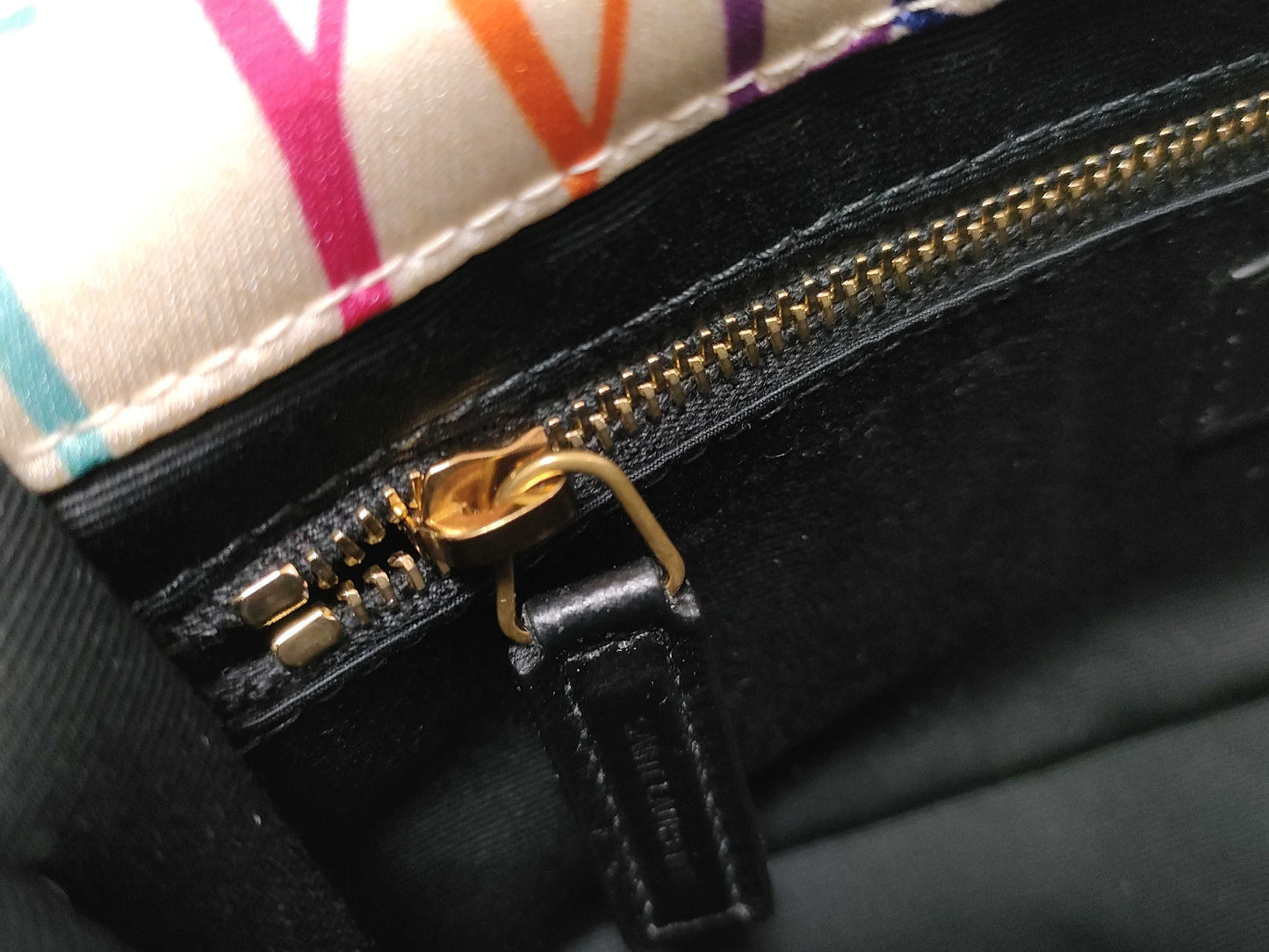 SAINT LAURENT Unused YSL Logo Chain Shoulder Bag