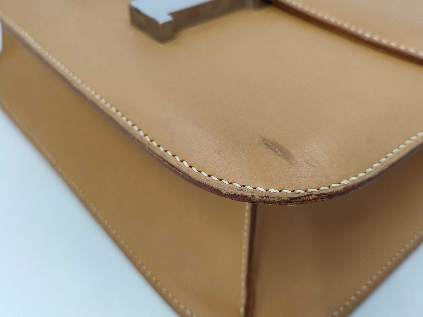 HERMES Constance 24 Swift Biscuit Shoulder Bag with D Stamp