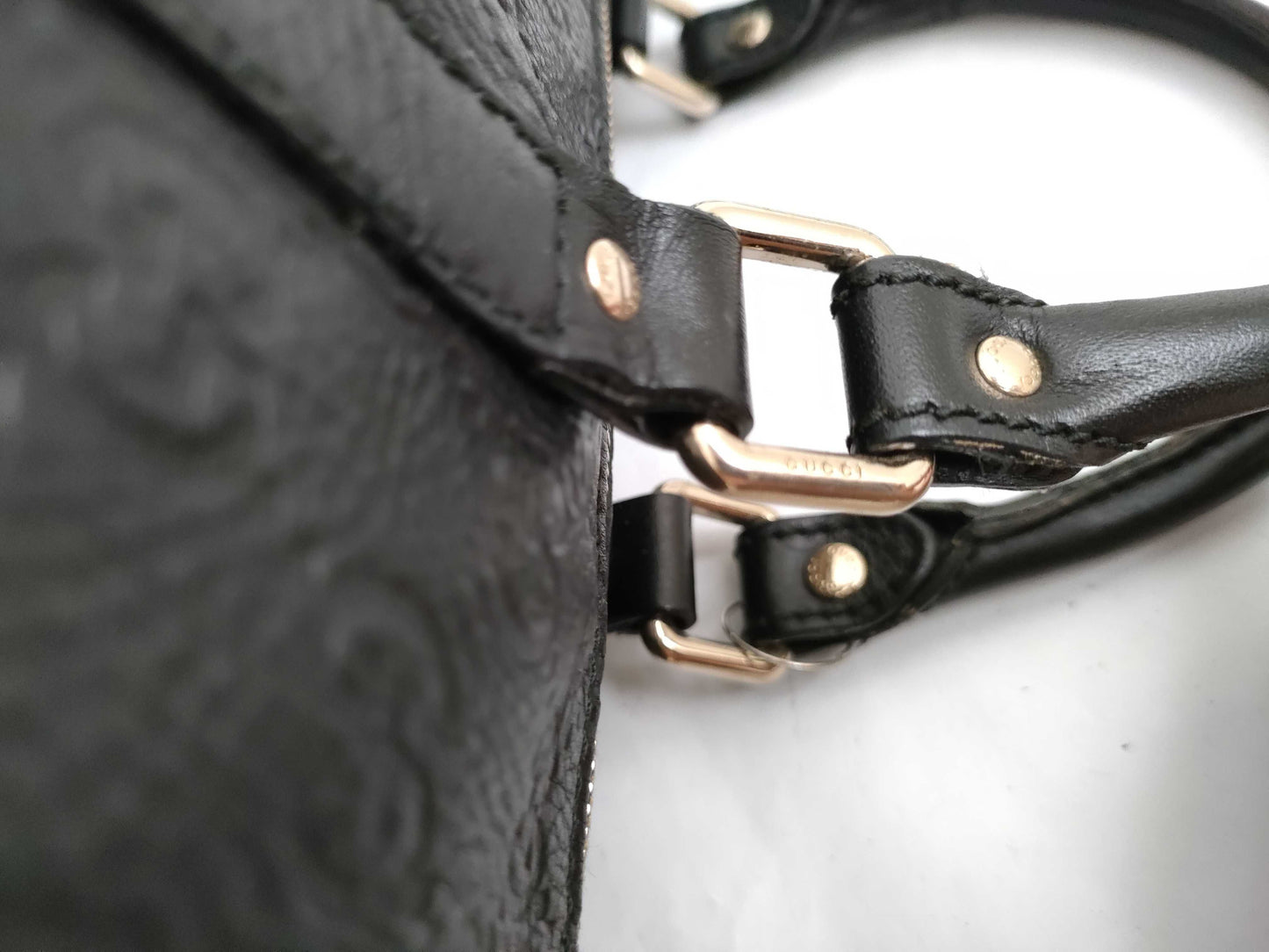 GUCCI Gucci Shima Boston Black Boston Bag