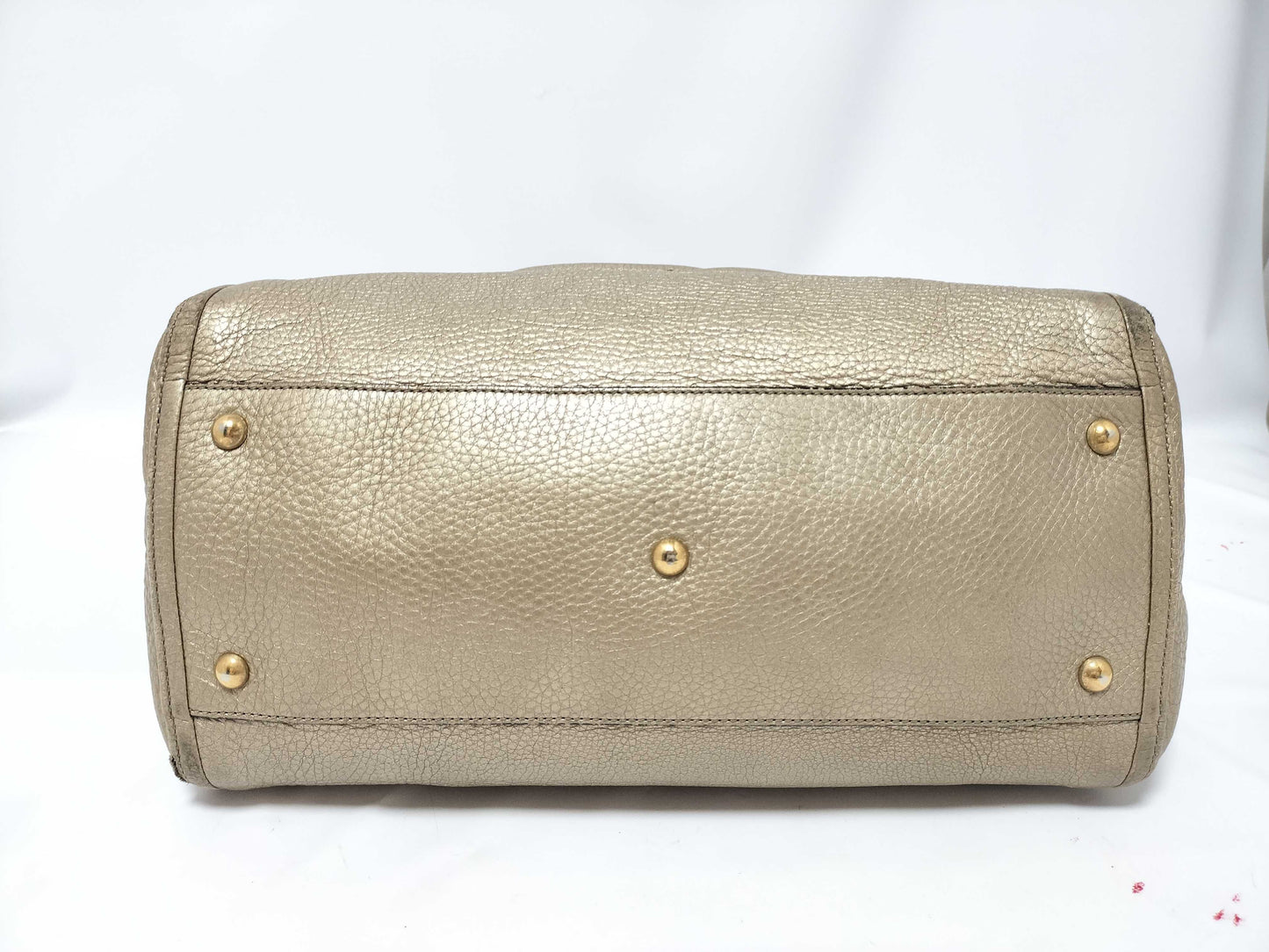 GUCCI Soho Leather Shoulder Bag, Gray, 282309, Handbag