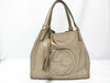 GUCCI Soho Leather Shoulder Bag, Gray, 282309, Handbag