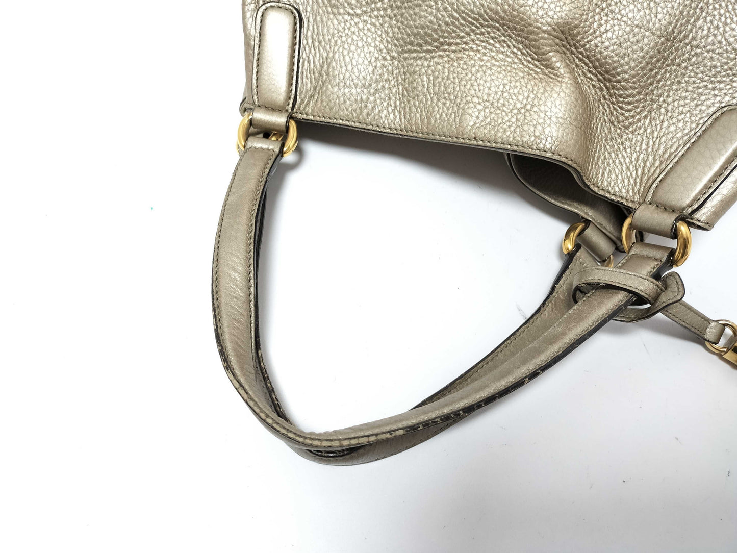 GUCCI Soho Leather Shoulder Bag, Gray, 282309, Handbag