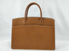 HERMES White Bass GM Handbag, Brown, D Stamp