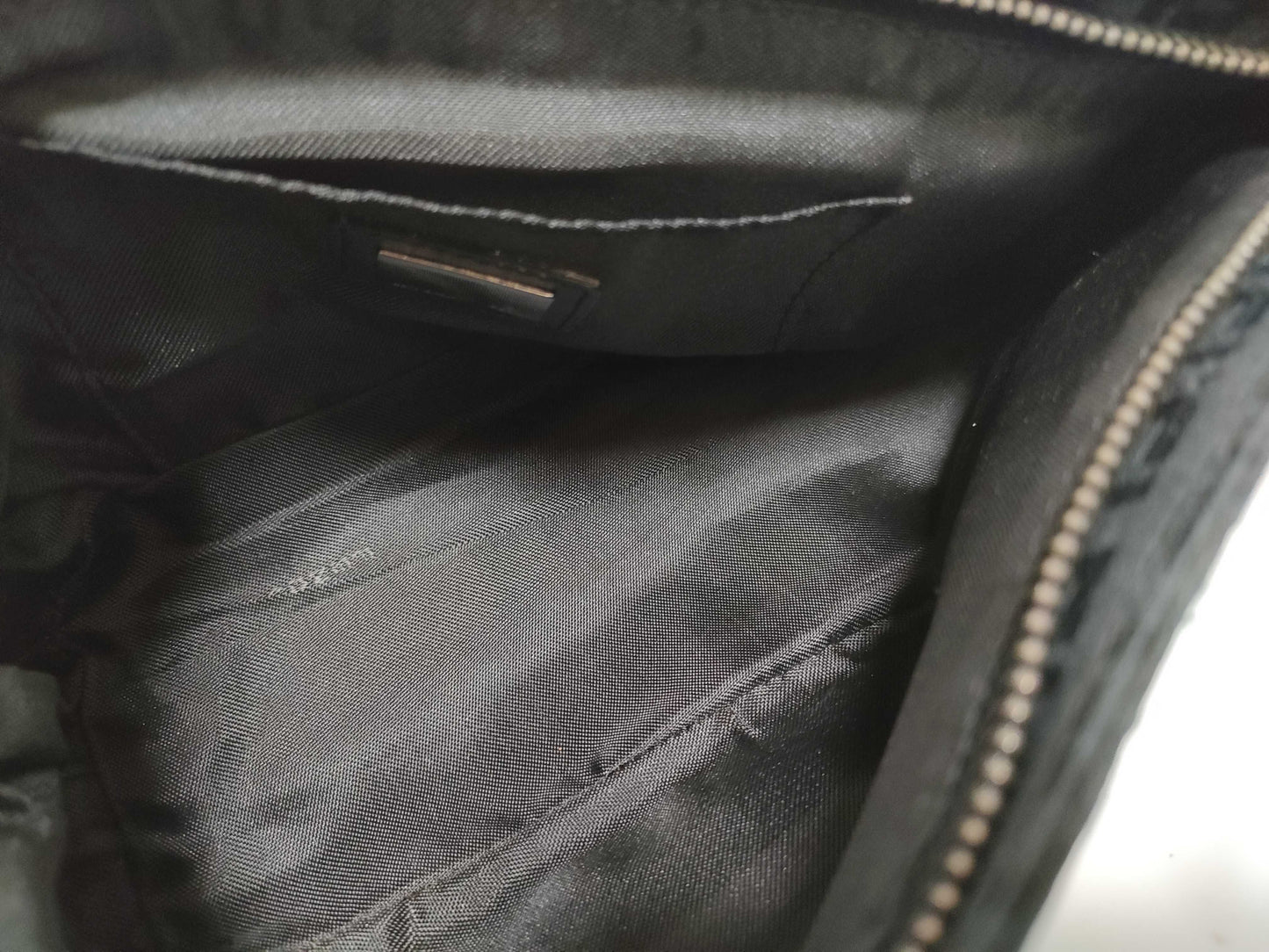 FENDI Zucchino FF hardware accessory pouch handbag