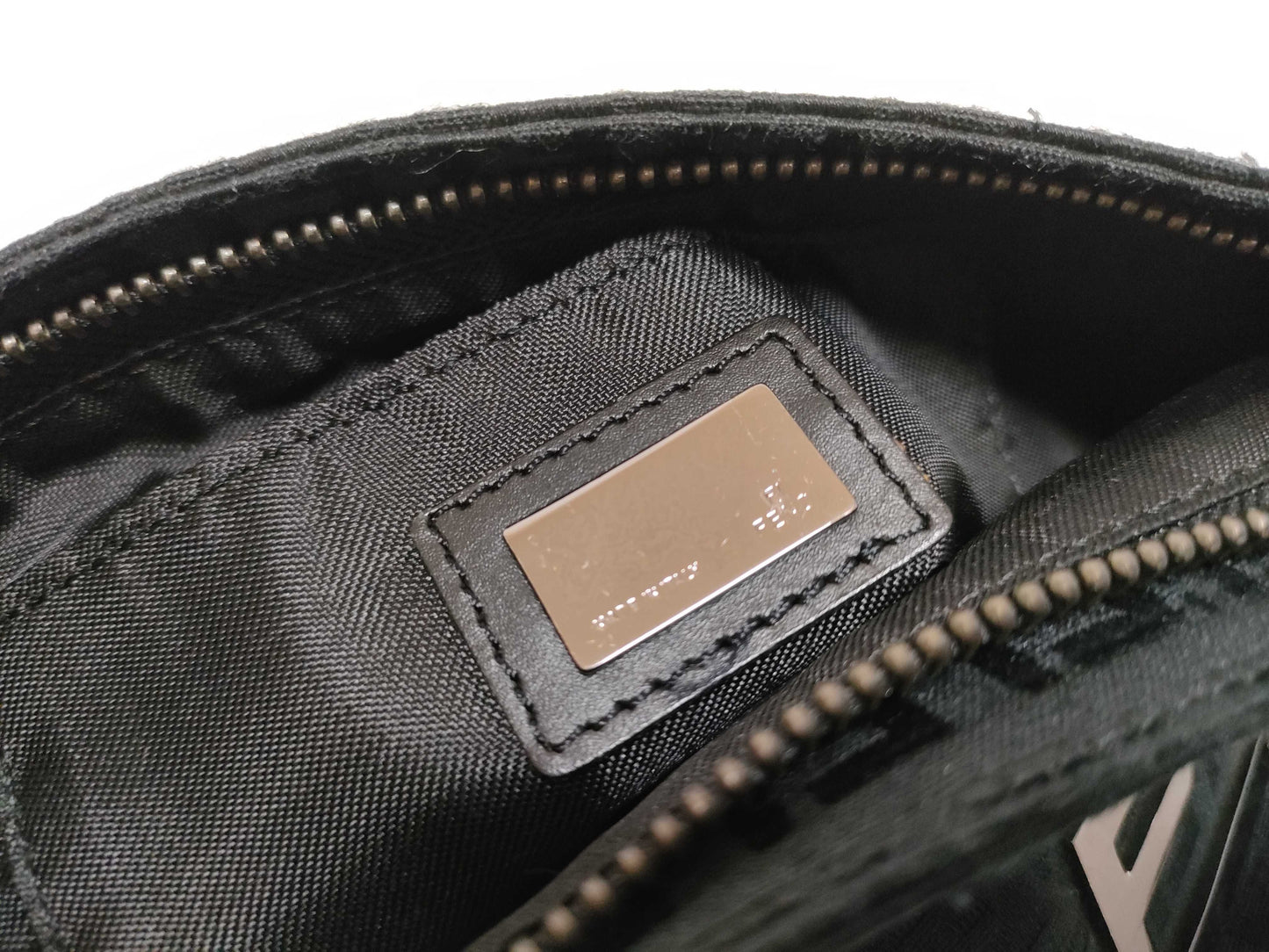 FENDI Zucchino FF hardware accessory pouch handbag