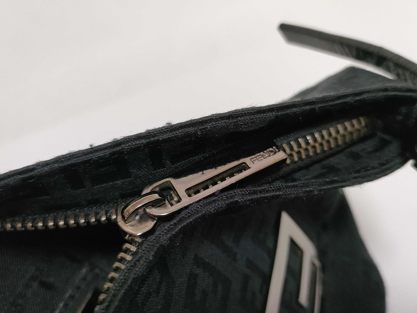 FENDI Zucchino FF hardware accessory pouch handbag