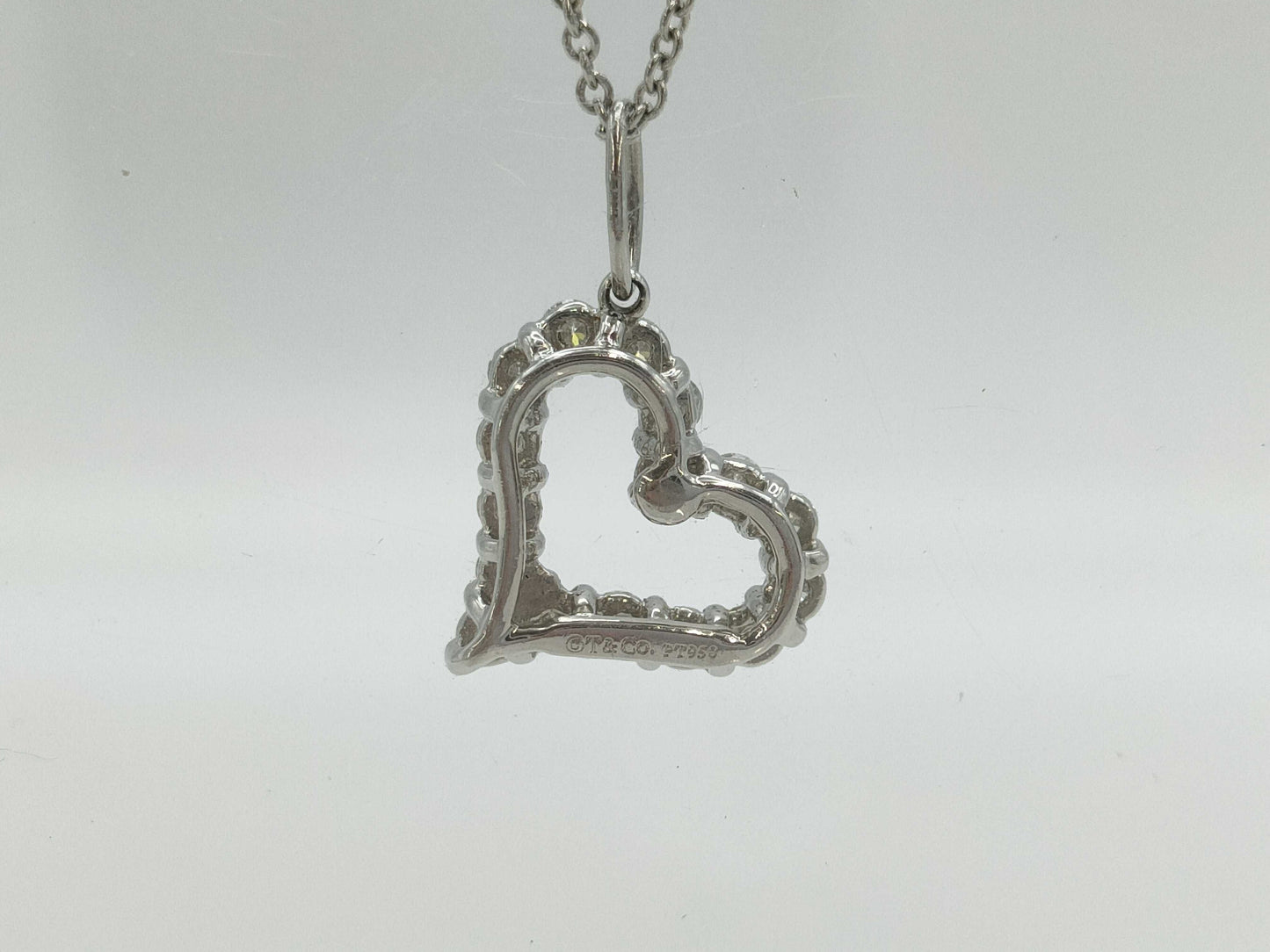 Tiffany & Co. Sentimental Heart PT950 3.6g Necklace