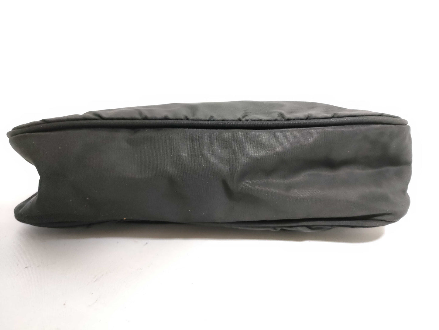 PRADA nylon handbag with triangle plate logo