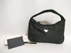 PRADA nylon handbag with triangle plate logo