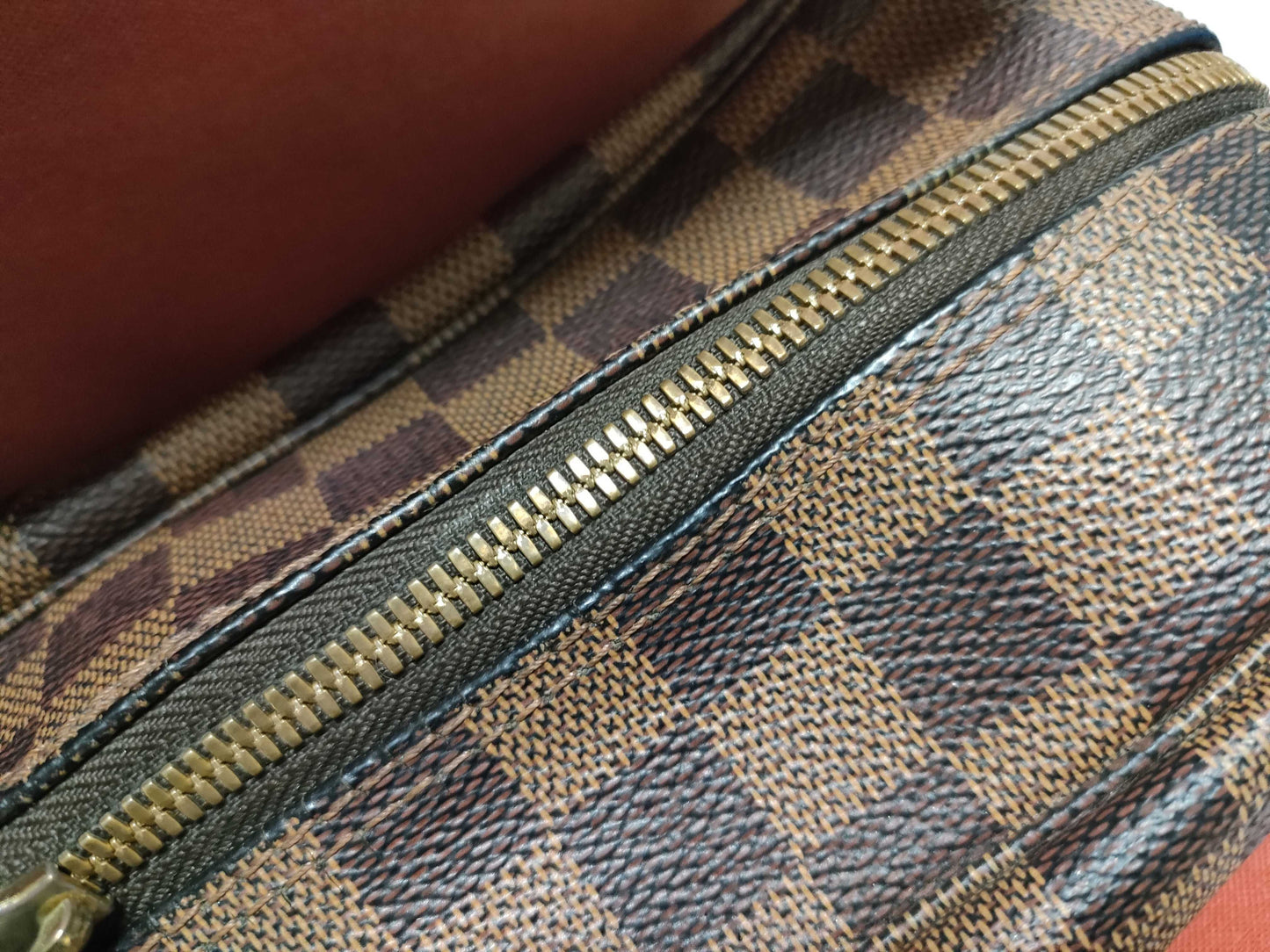 LOUIS VUITTON LV Damier Naviglio N45255 Shoulder Bag with Unclear Serial Number
