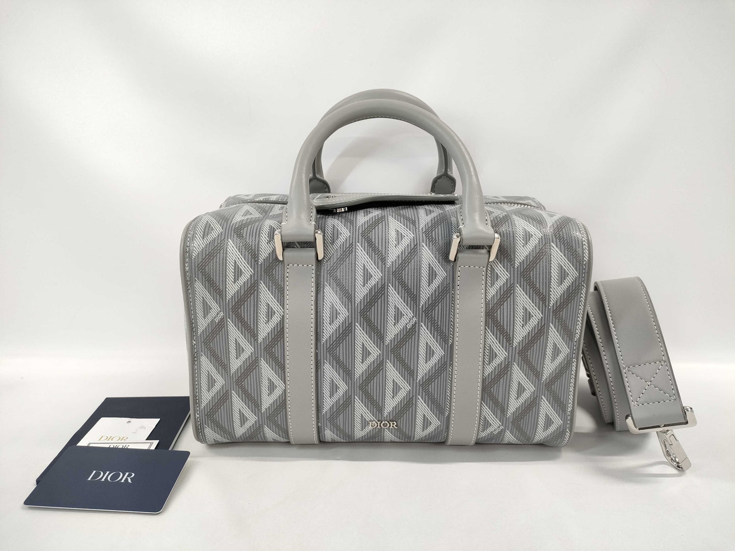Dior Christian Dior Rango 22 CD Diamond Saddle 2-way Mini Boston Bag Shoulder Bag Handbag