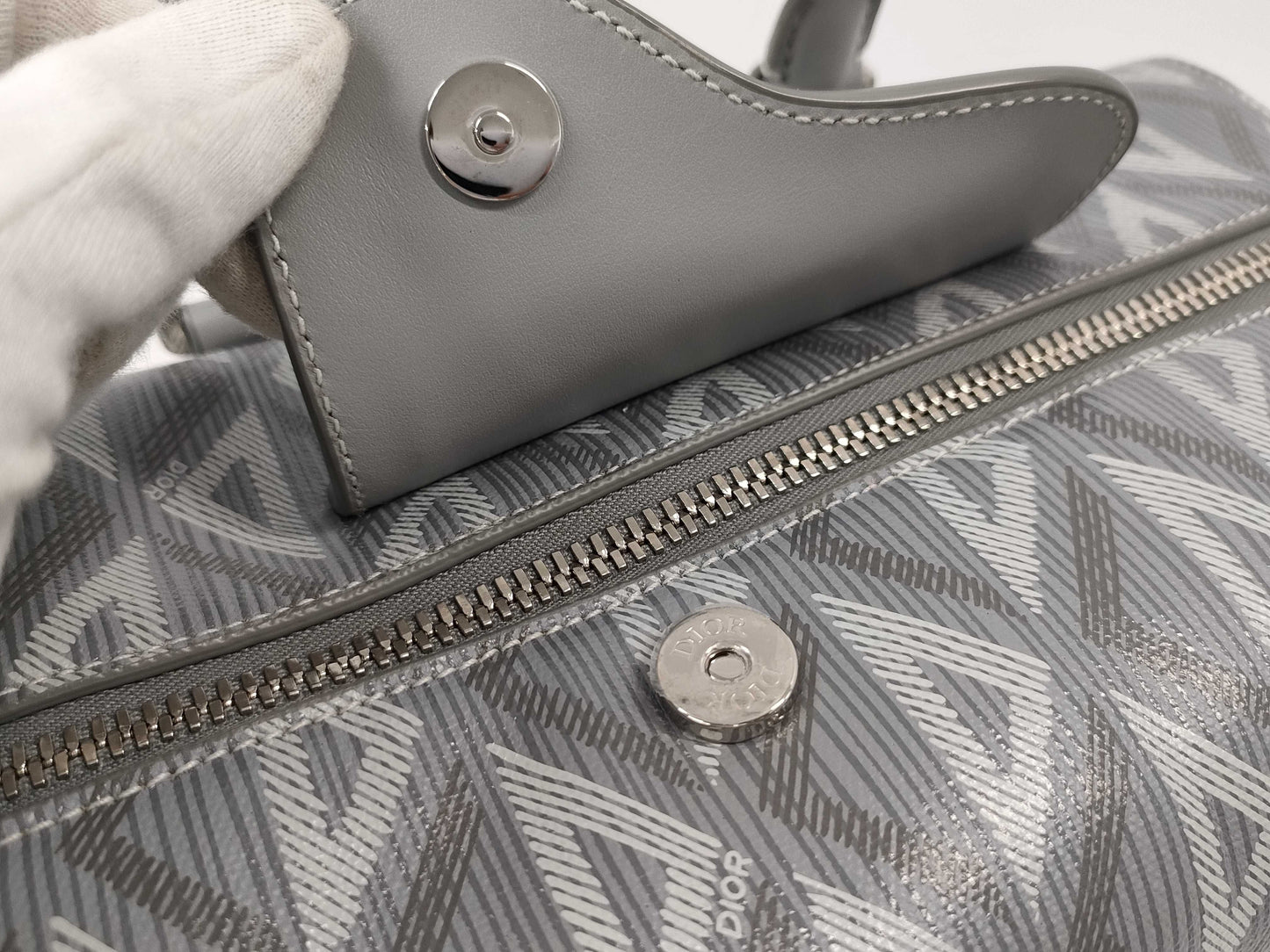 Dior Christian Dior Rango 22 CD Diamond Saddle 2-way Mini Boston Bag Shoulder Bag Handbag