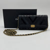 CHANEL Boy Chanel Chain Shoulder Bag Chevron 22 Series Wallet
