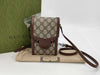 GUCCI GG Supreme Horsebit Shoulder Bag, Brown, 625615