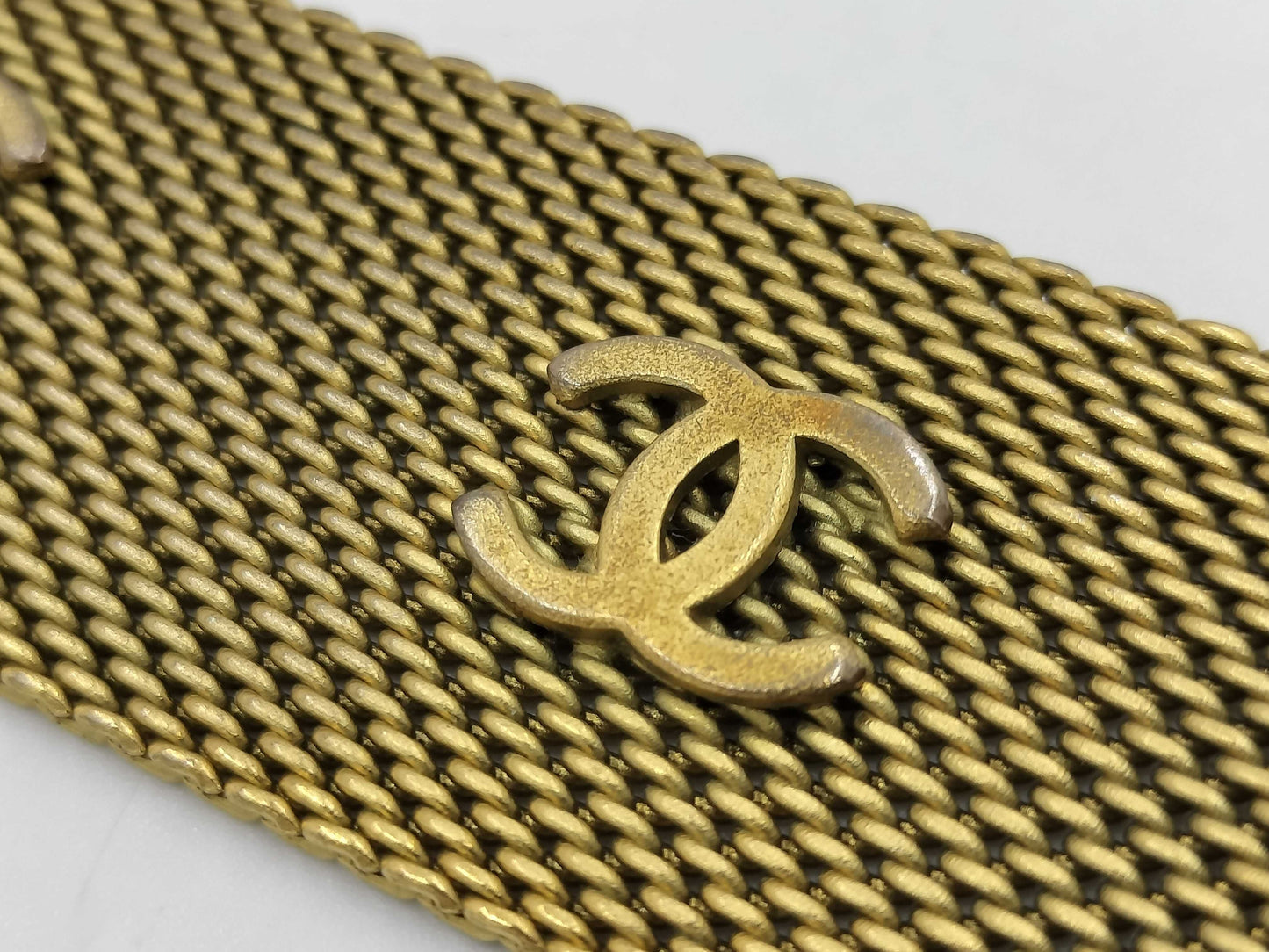 CHANEL Triple Coco Belt Vintage Gold BL Bracelet/Bangle