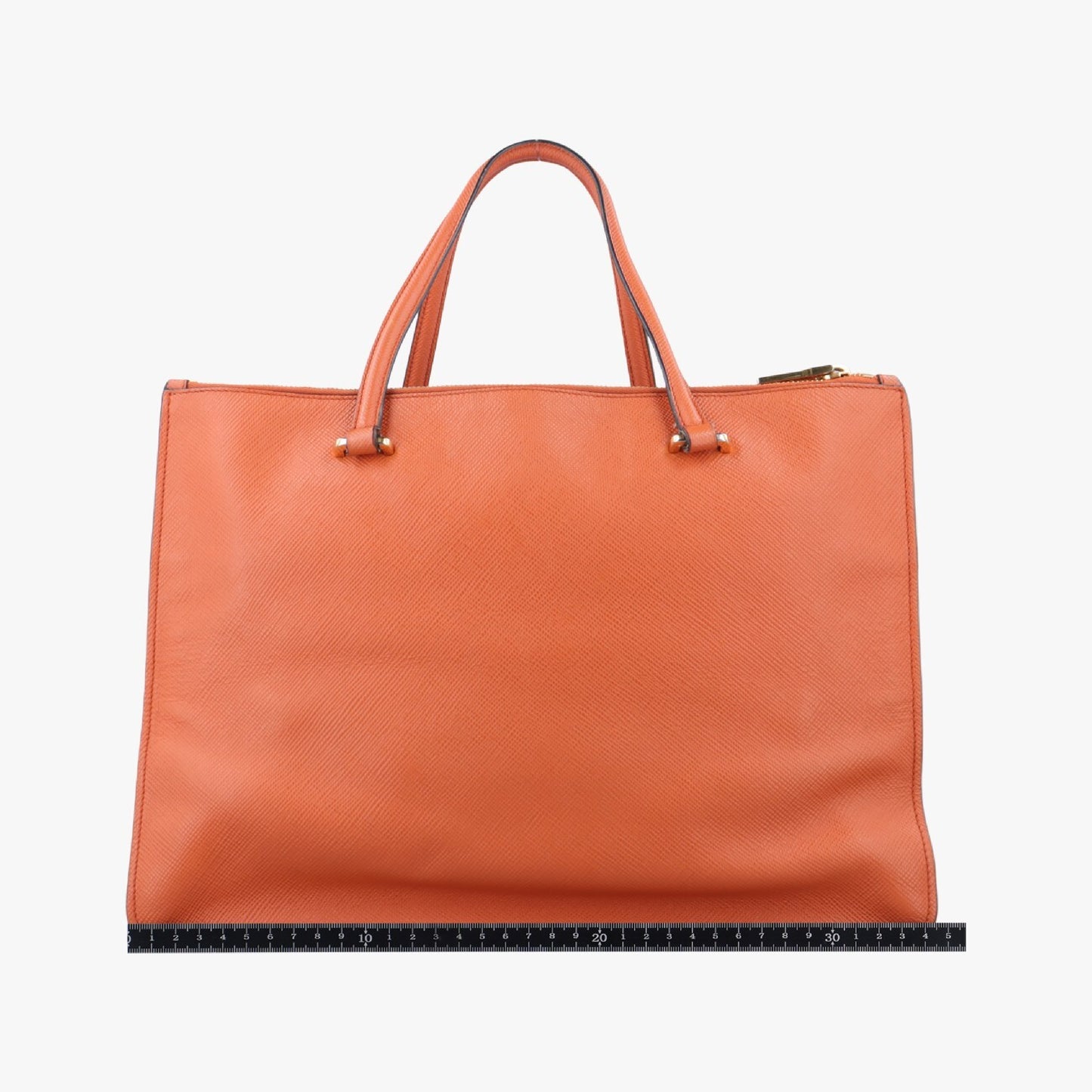 PRADA Parabola Tote Orange Saffiano Leather Shoulder Bag BN2411242