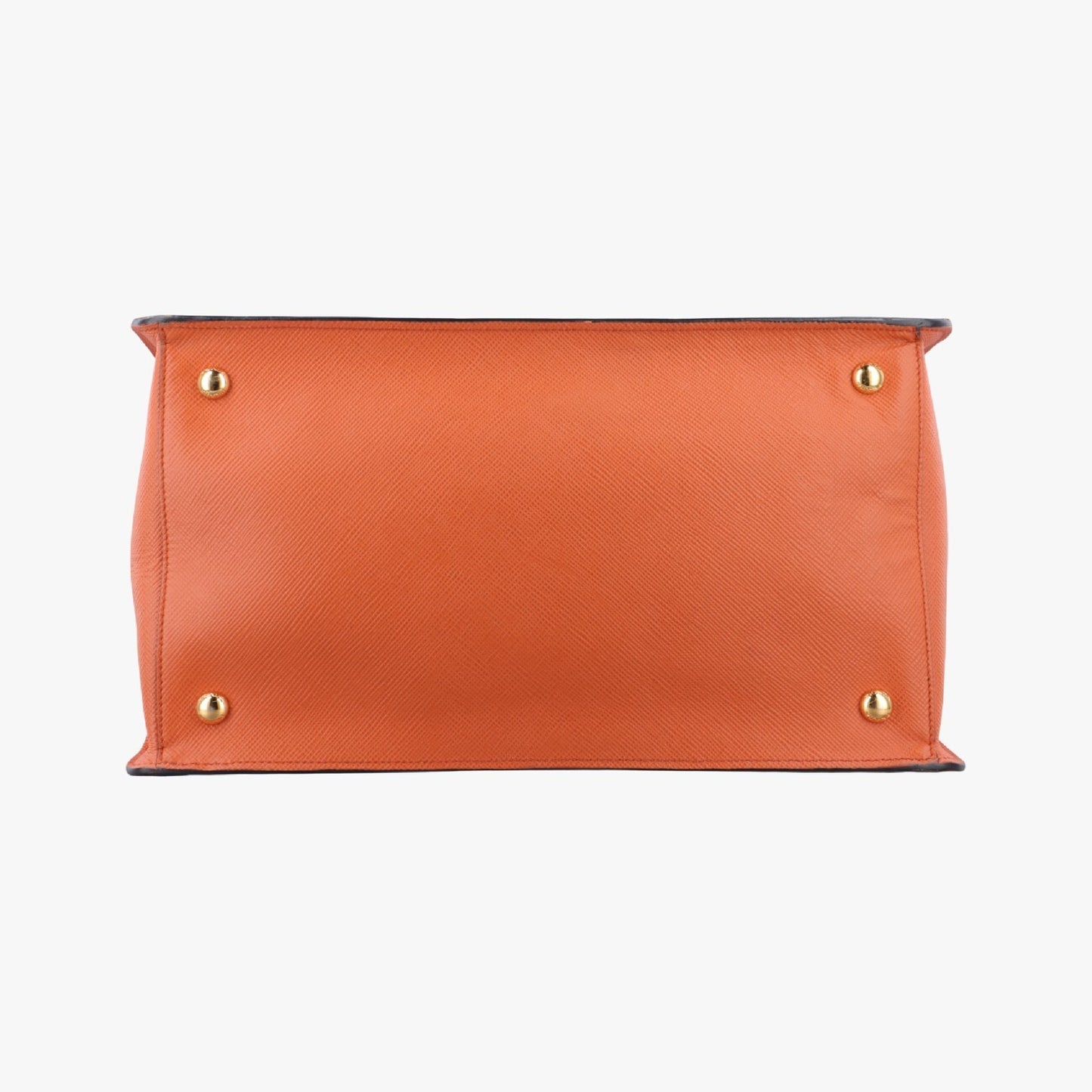 PRADA Parabola Tote Orange Saffiano Leather Shoulder Bag BN2411242