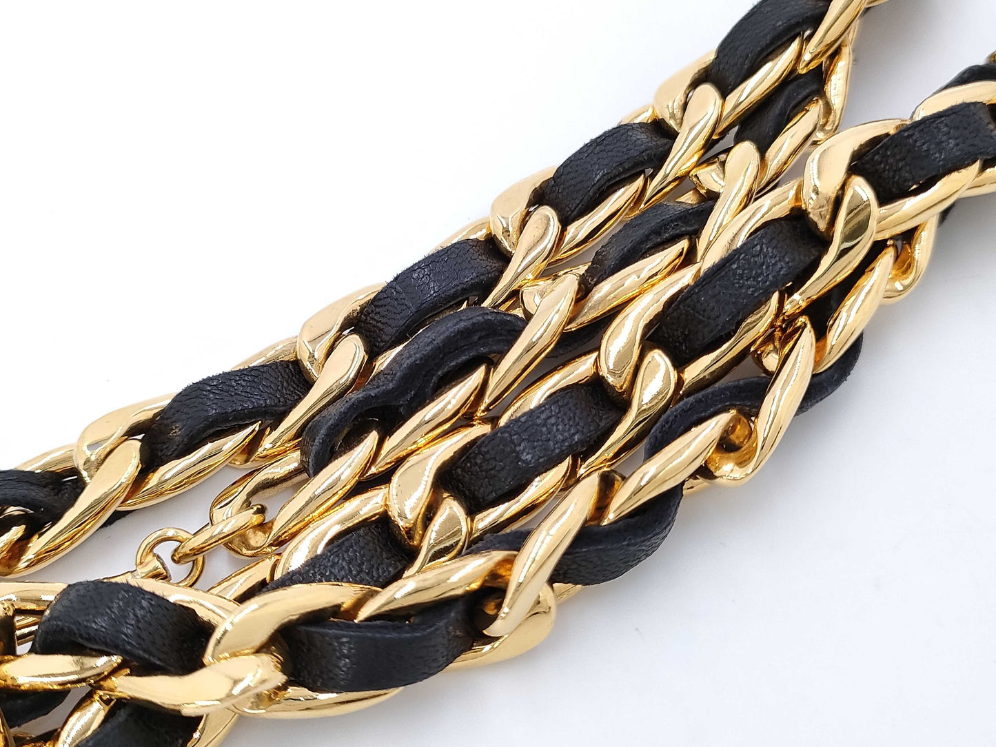 CHANEL Coco Medal Leather Chanel Chain Belt