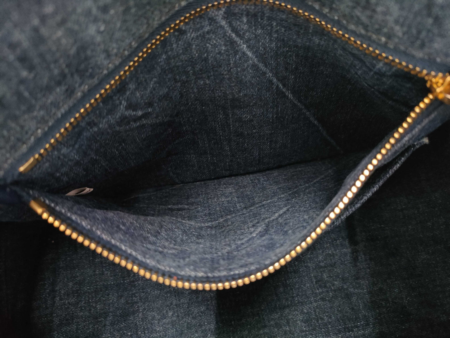 PRADA B1877B Canapa Denim Handbag Tote Bag
