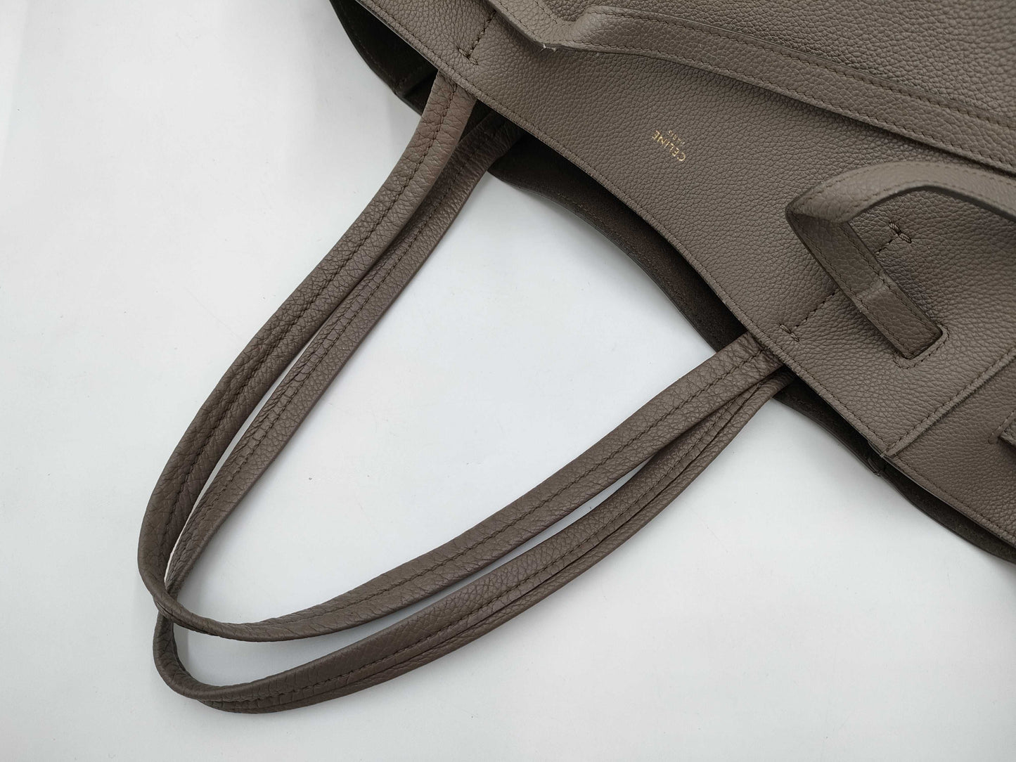 CELINE Cabas Phantom Medium Leather Tote Bag