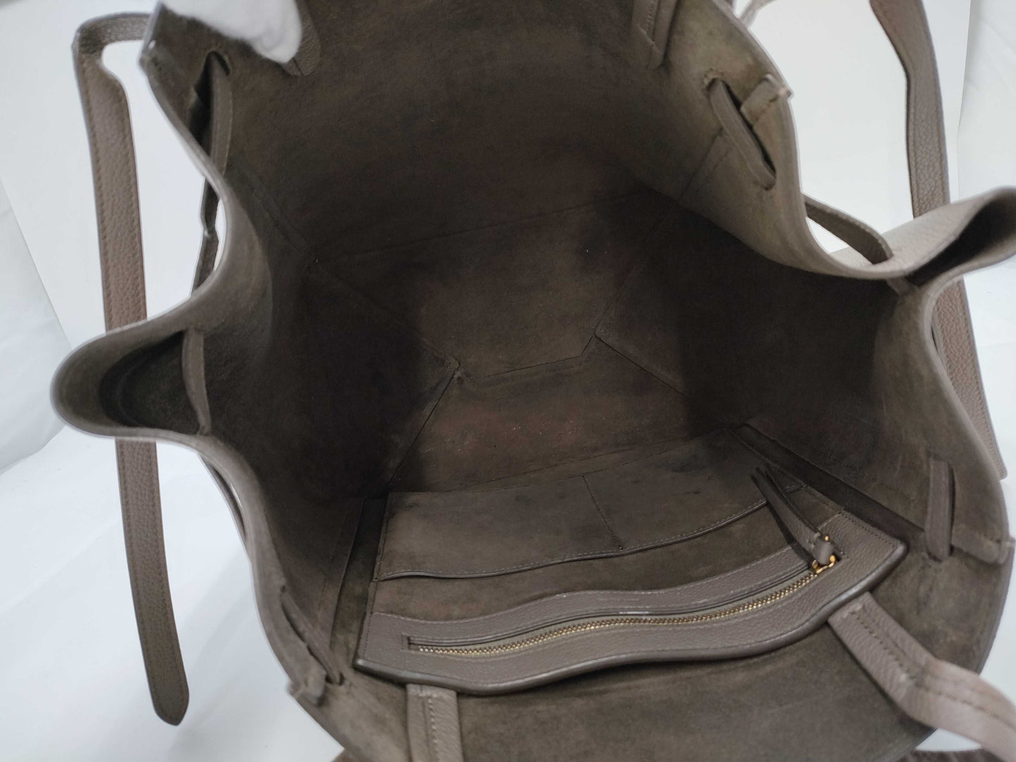 CELINE Cabas Phantom Medium Leather Tote Bag