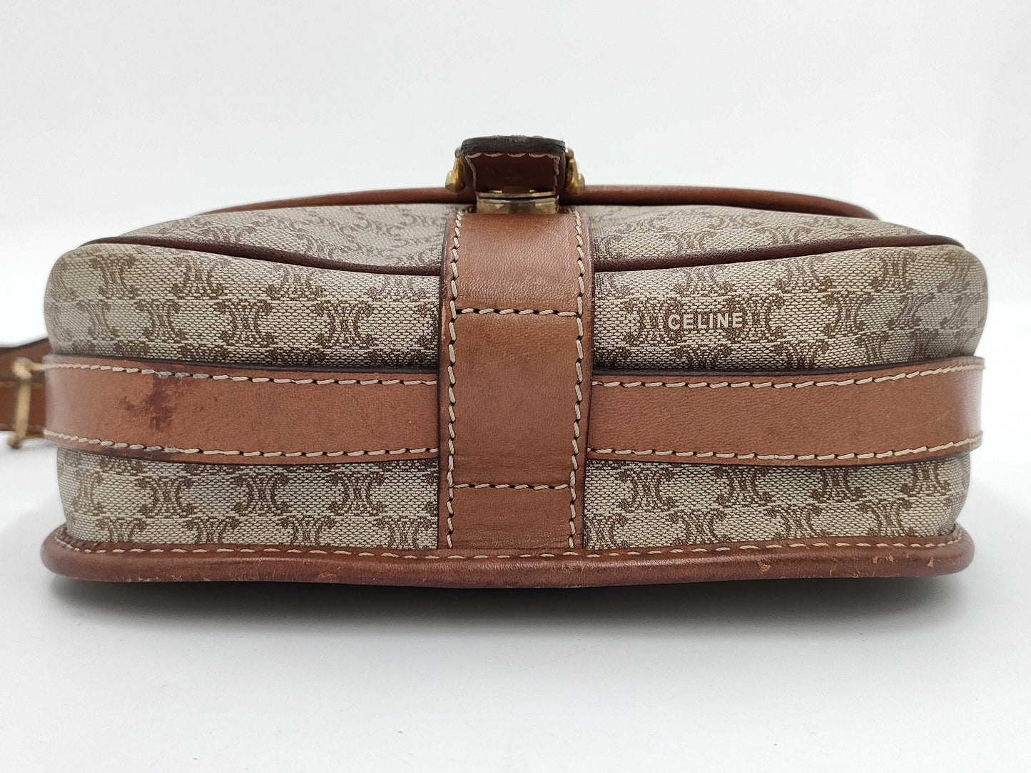 CELINE Macadam PVC Triomphe Shoulder Bag