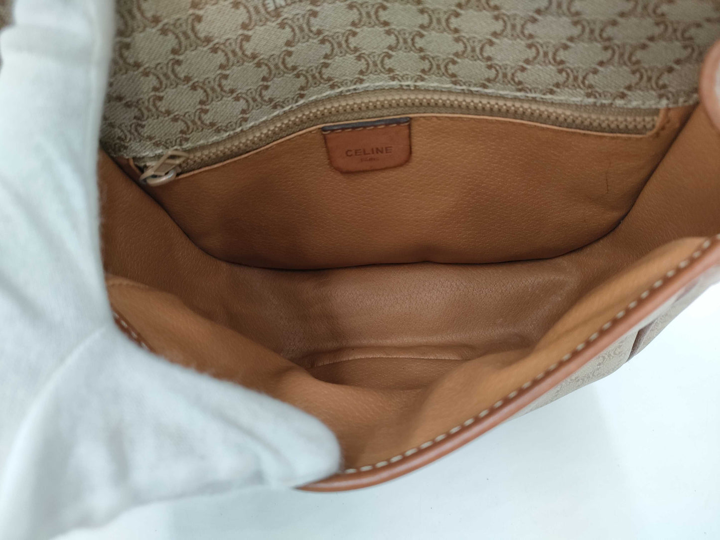 CELINE Macadam PVC Triomphe Shoulder Bag