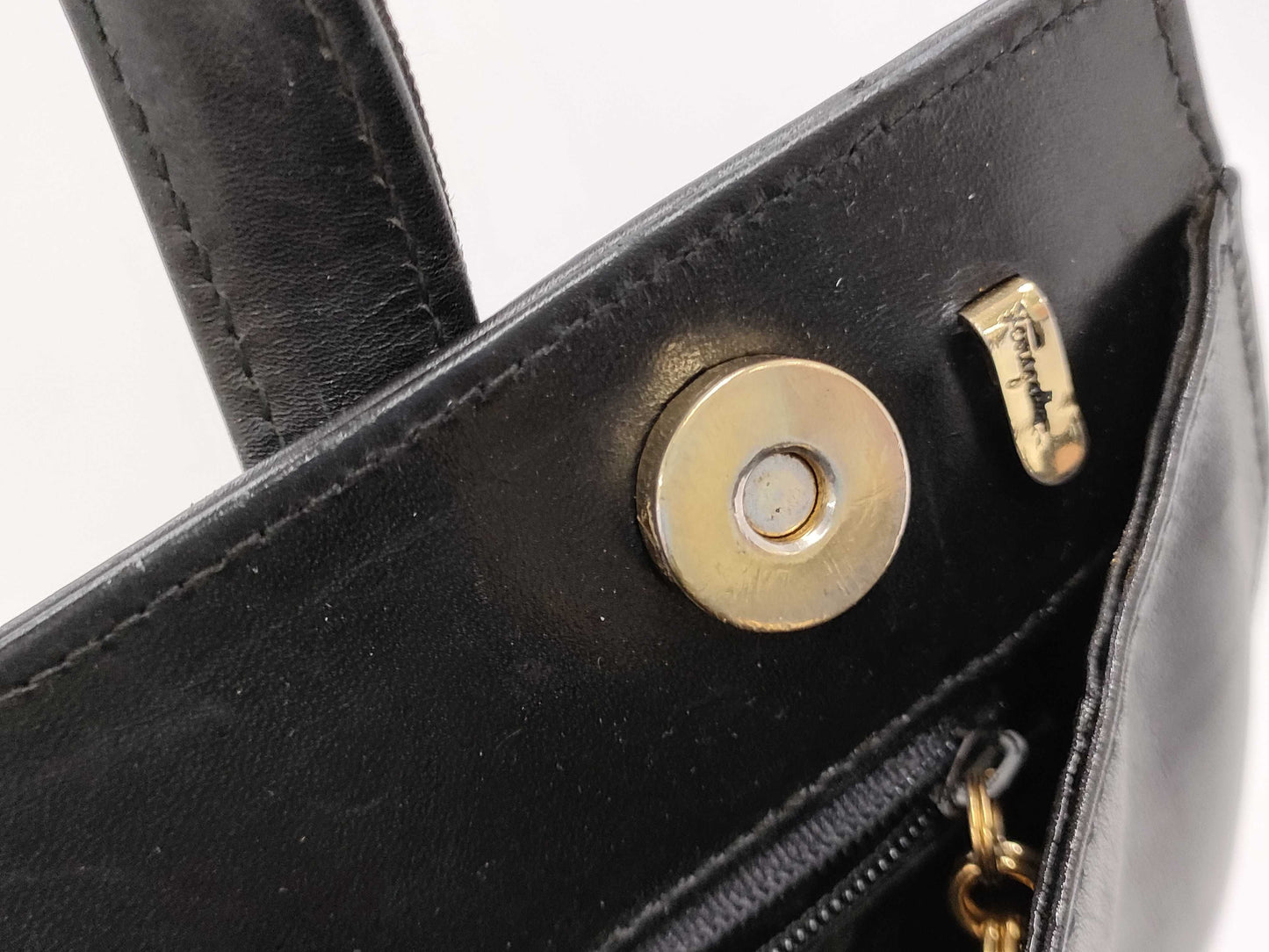 Salvatore Ferragamo Vara Leather Handbag