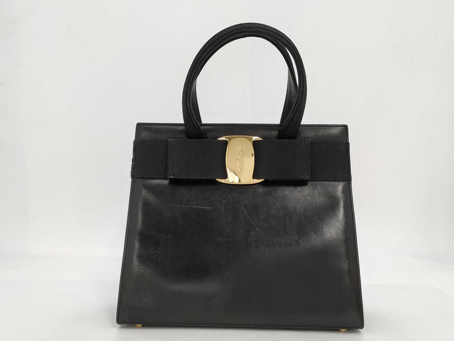 Salvatore Ferragamo Vara Leather Handbag