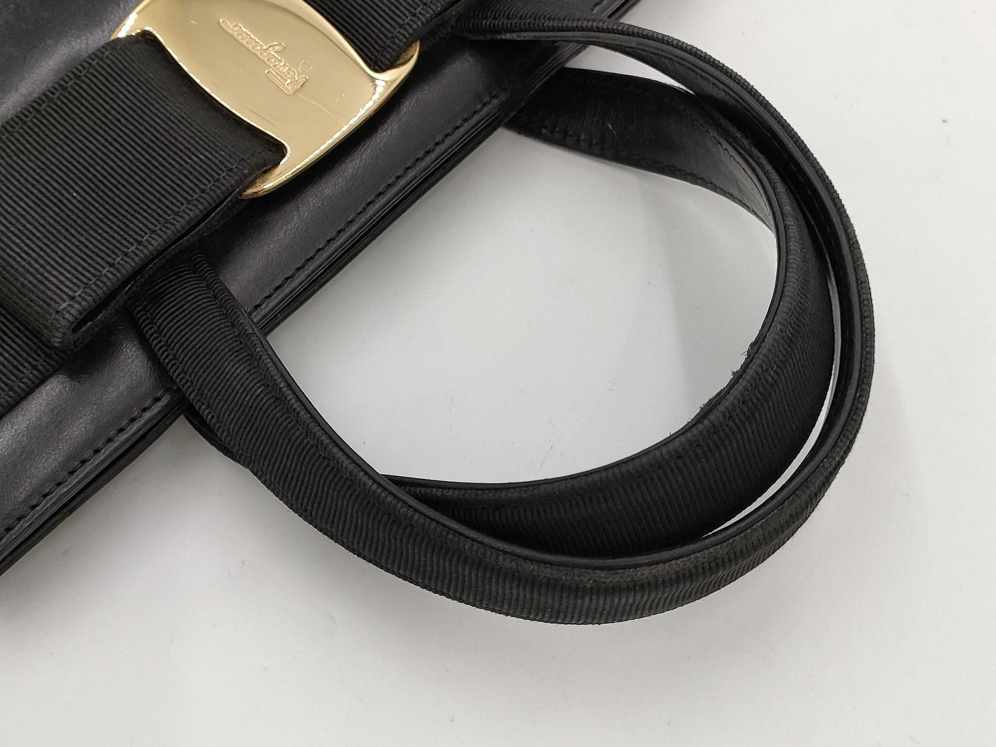 Salvatore Ferragamo Vara Leather Handbag
