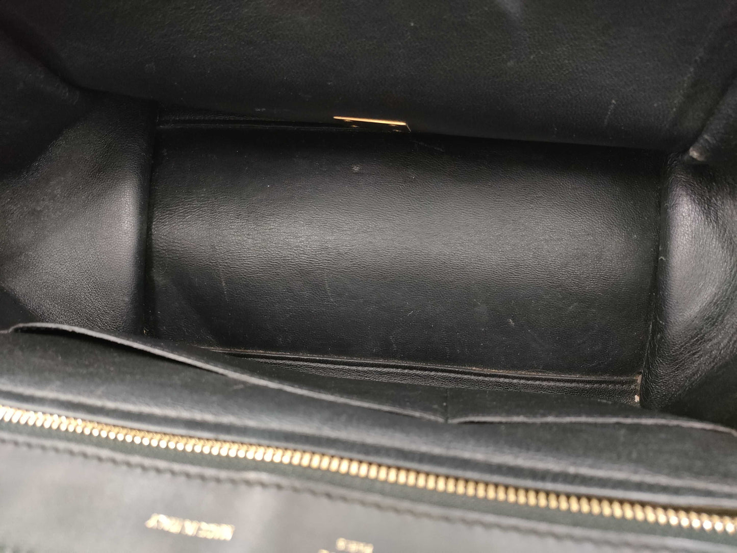 CELINE Trapeze Crocodile Embossed Leather 2-Way Shoulder Bag/Handbag
