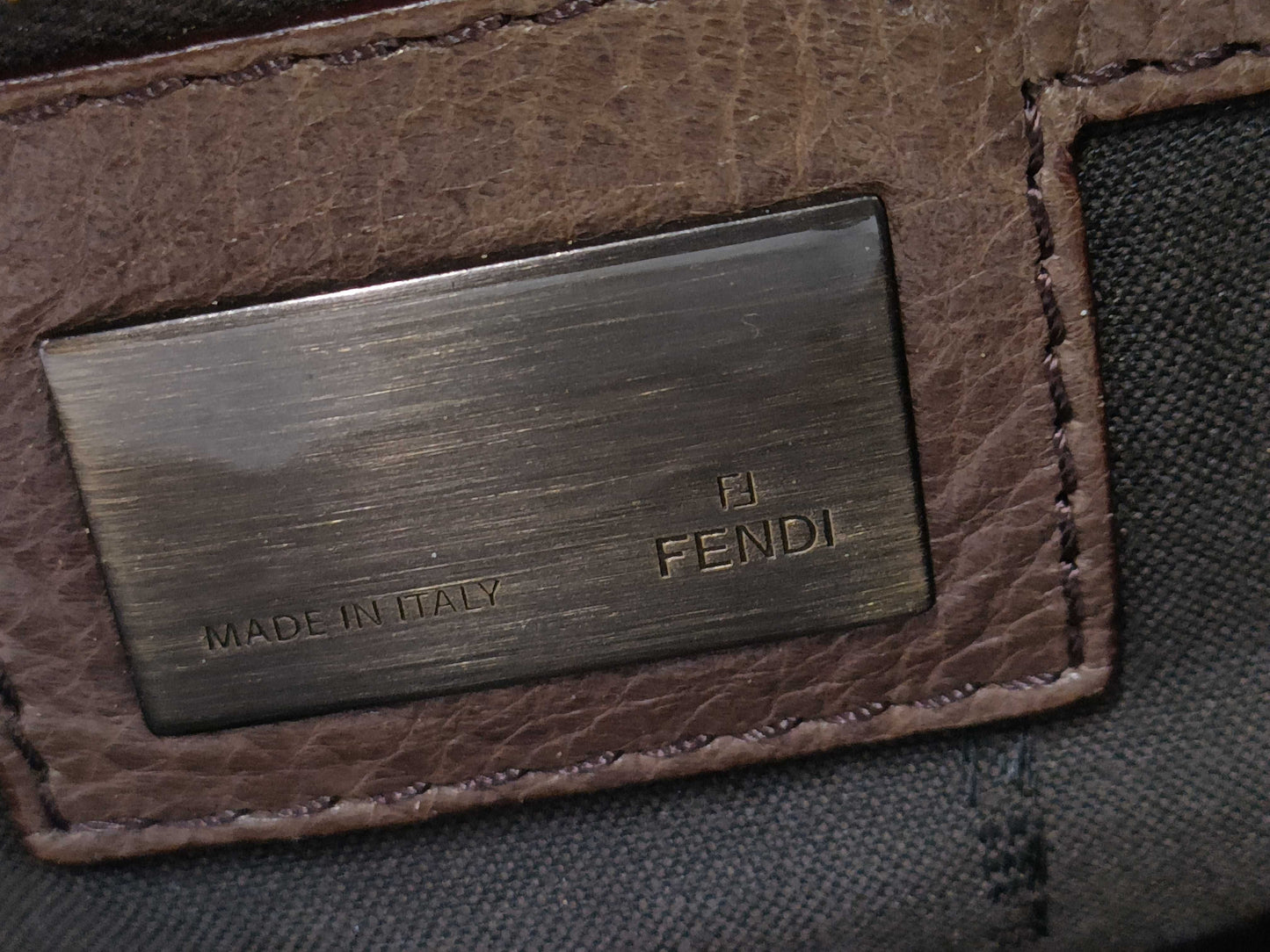 FENDI leather shoulder bag