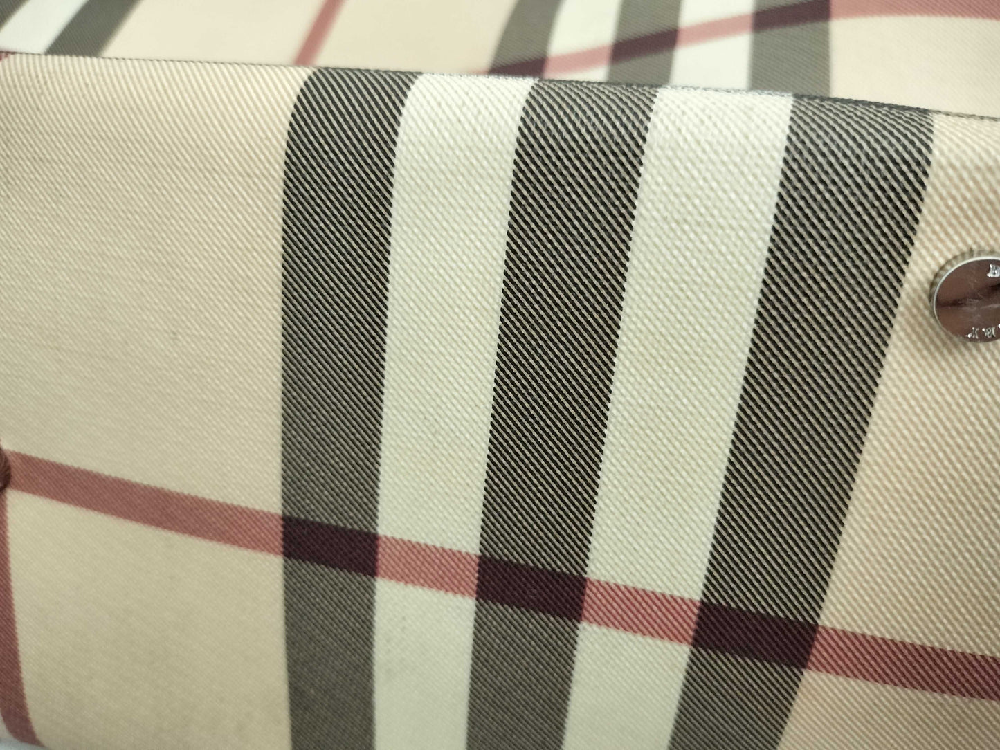 BURBERRY Nova Check PVC Tote Bag
