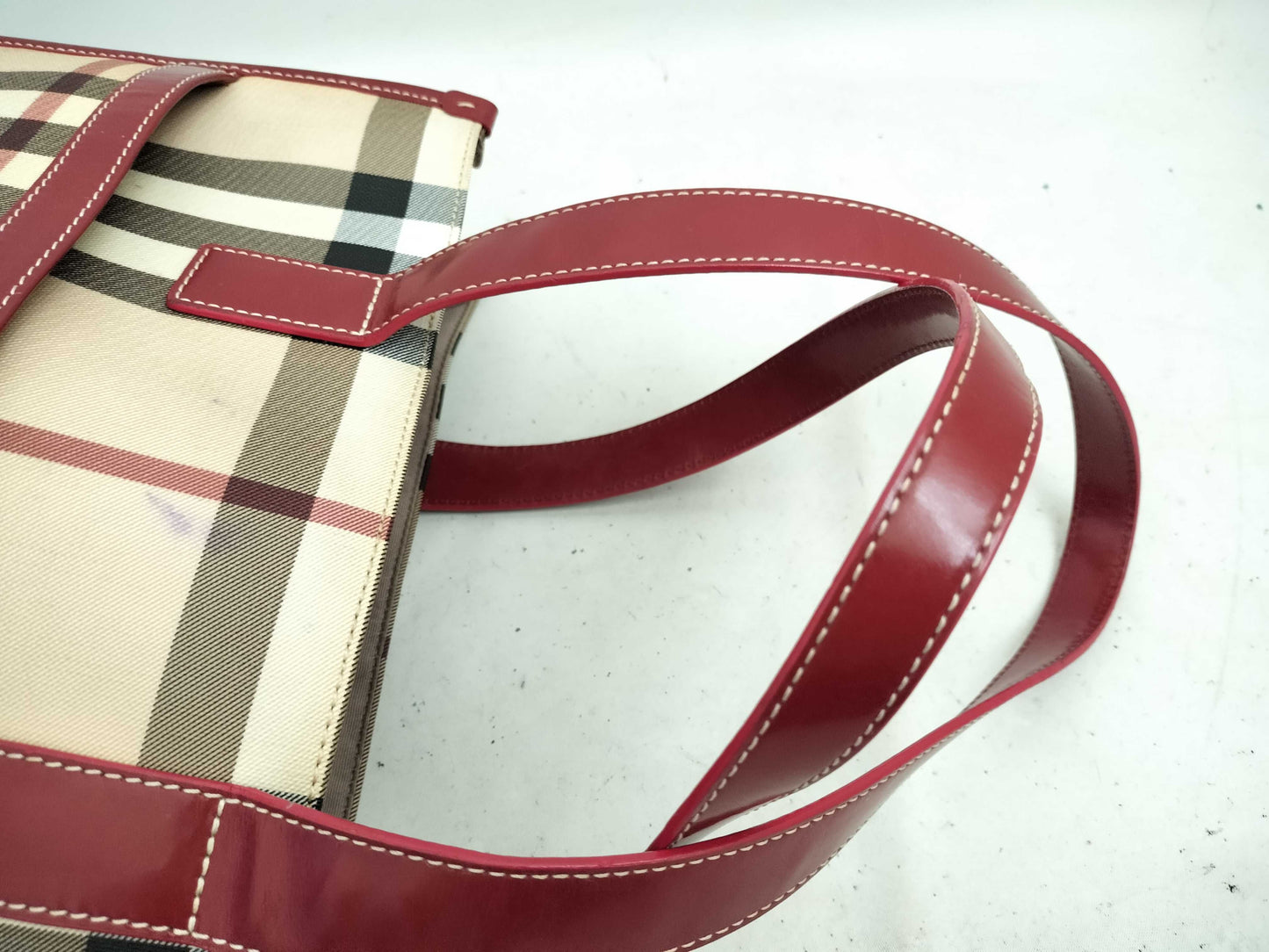 BURBERRY Nova Check PVC Tote Bag
